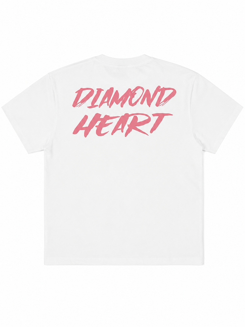 PINK ON WHITE T-SHIRT