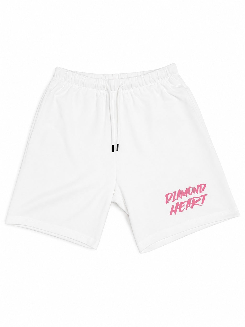 PINK ON WHITE SHORTS