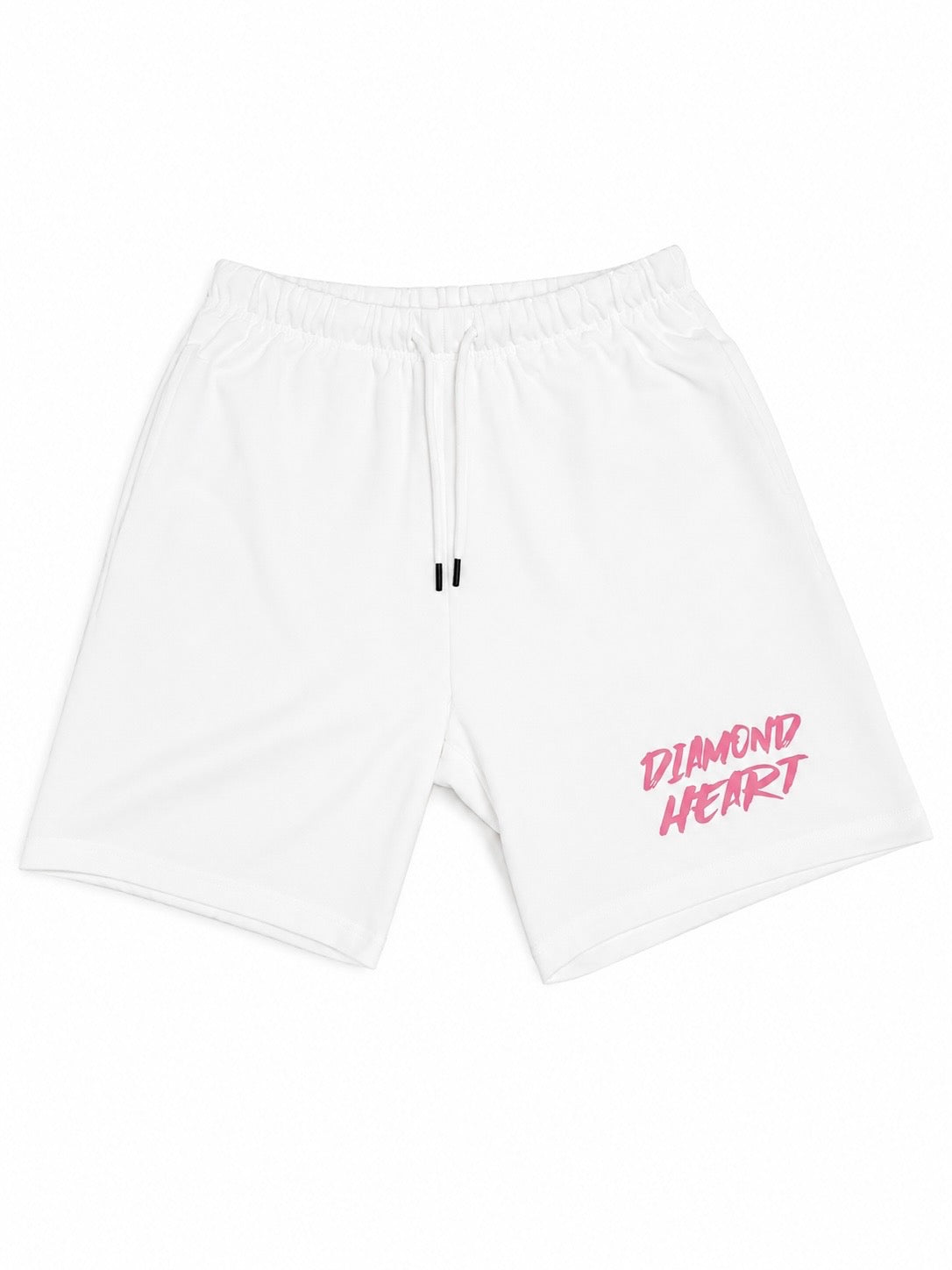 PINK ON WHITE SHORTS
